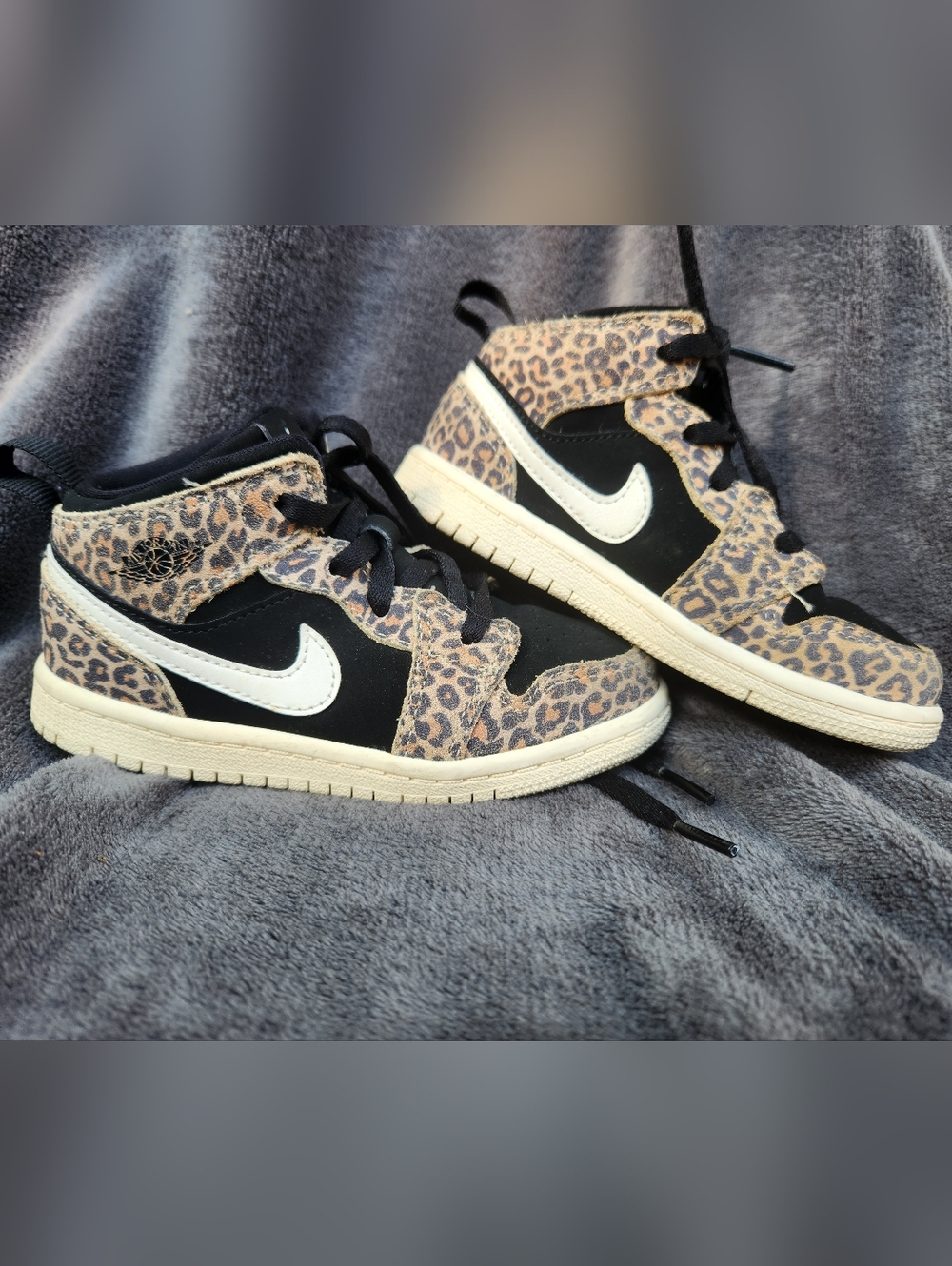 Jordan 1 Mid SE Cheetah Print Toddler 9C 🐆
